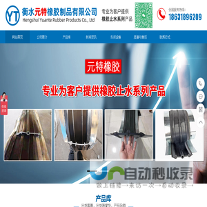衡水元特橡胶制品有限公司-中埋式钢边橡胶止水带-背贴式止水带厂家-报价电话：18631896209